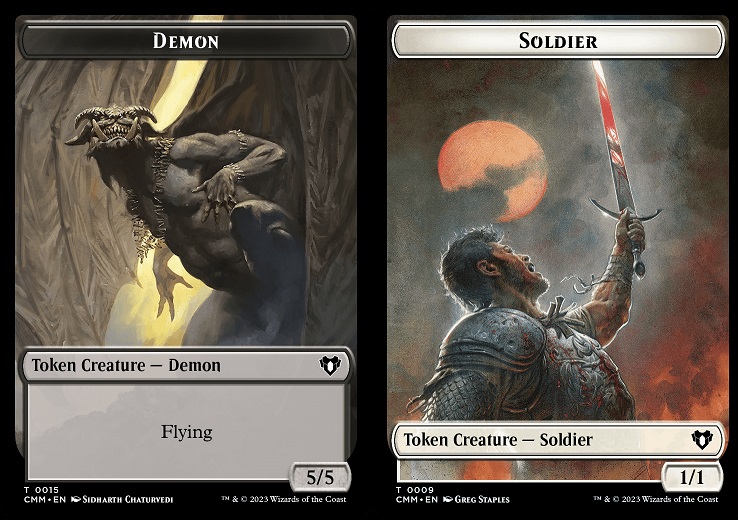 Demon (15) // Soldier (9) Token